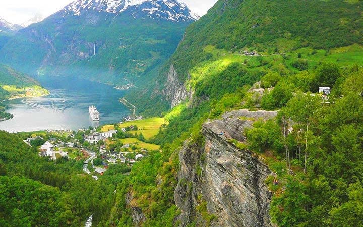 Photo escale geiranger norvege