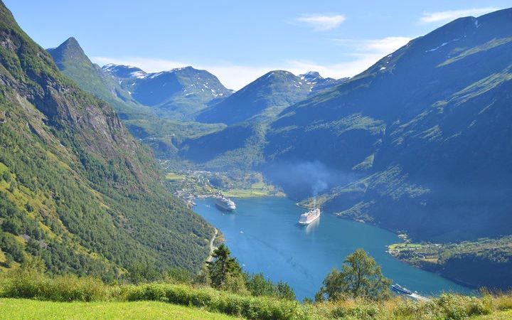 Photo escale geiranger norvege