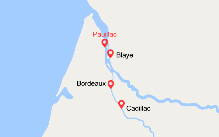 Carte itinéraire croisière Bordeaux et sa région (BOS_PP)