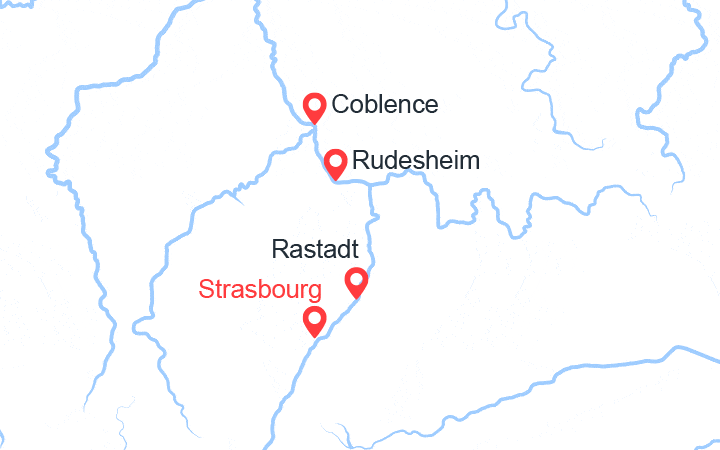 Carte itinéraire croisière Histoire, traditions et ambiance rhénane (CSW_PP)