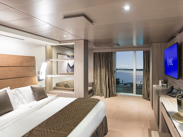 Yacht club deluxe balcon MSC Seaview